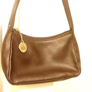 the sak mini brown leather purse